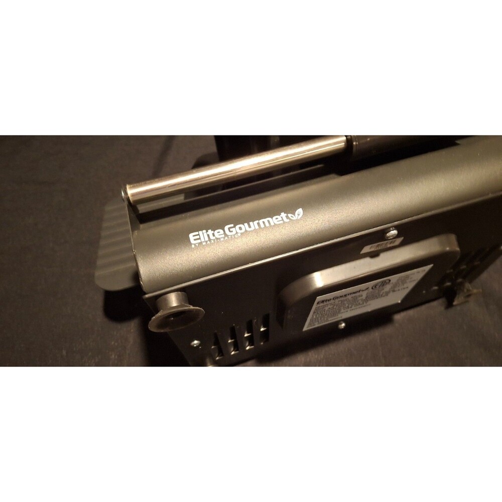Elite Gourmet EMT-625B Ultimate Precision Electric Deli Food Graphite Black - Picture 4 of 16